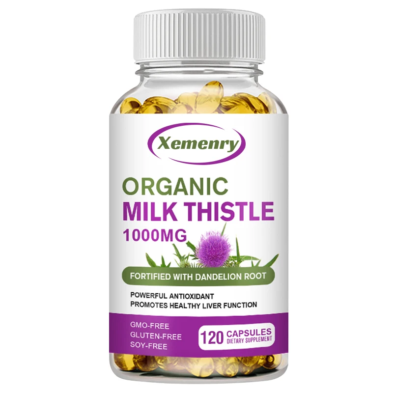 Milk Thistle Silymarin - 밀크시슬 캡슐 1000mg 실리마린 & 민들레