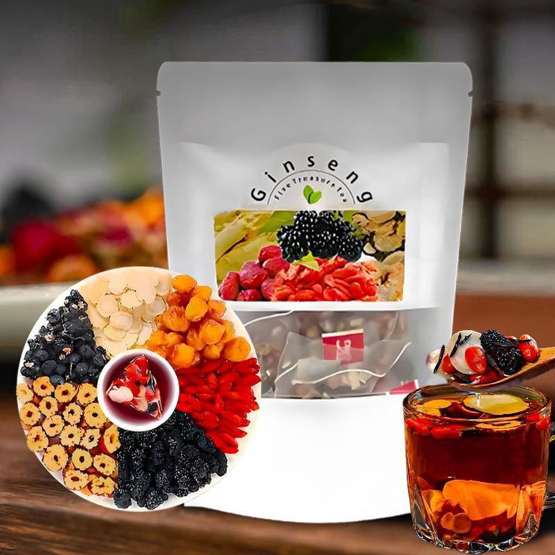 인삼 오중 보물차 천연 에너지 부스트 면역 지원 허브  - Herbal Wellness Tea 리뷰 및 가격