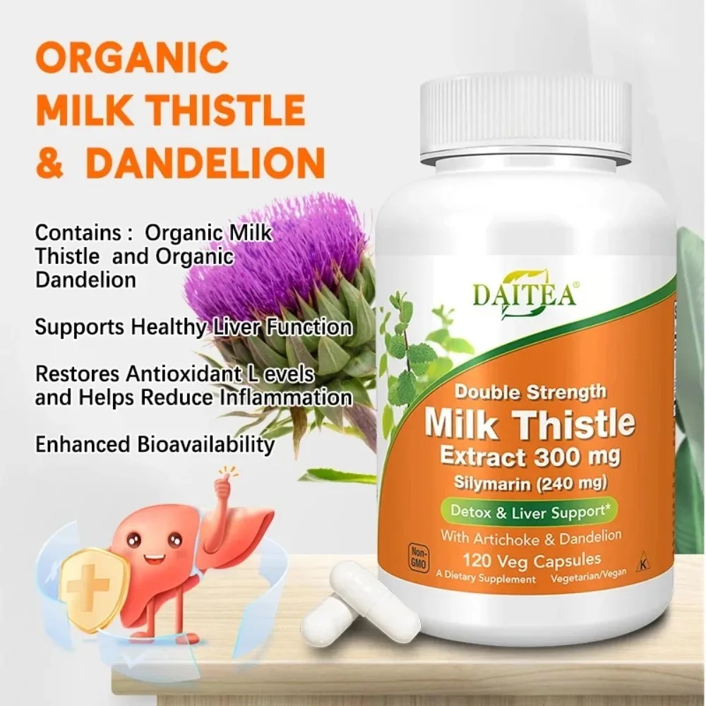 실리마린, 밀크씨슬 추출물 300mg, 아티초크와 민들 - Milk Thistle Silymarin 리뷰 및 가격