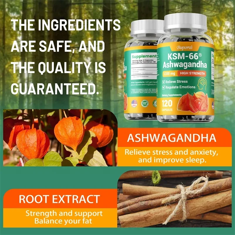 KSM-66 Ashwagandha 추출물 캡슐 - 스트 - Tulsi Holy Basil 리뷰 및 가격