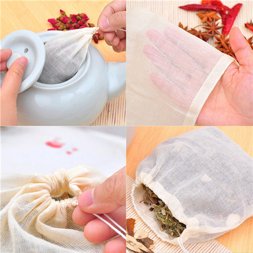 1 개/10 개 코튼 티백 모슬린 드로 스트링 거름 가 - Herbal Wellness Tea 리뷰 및 가격
